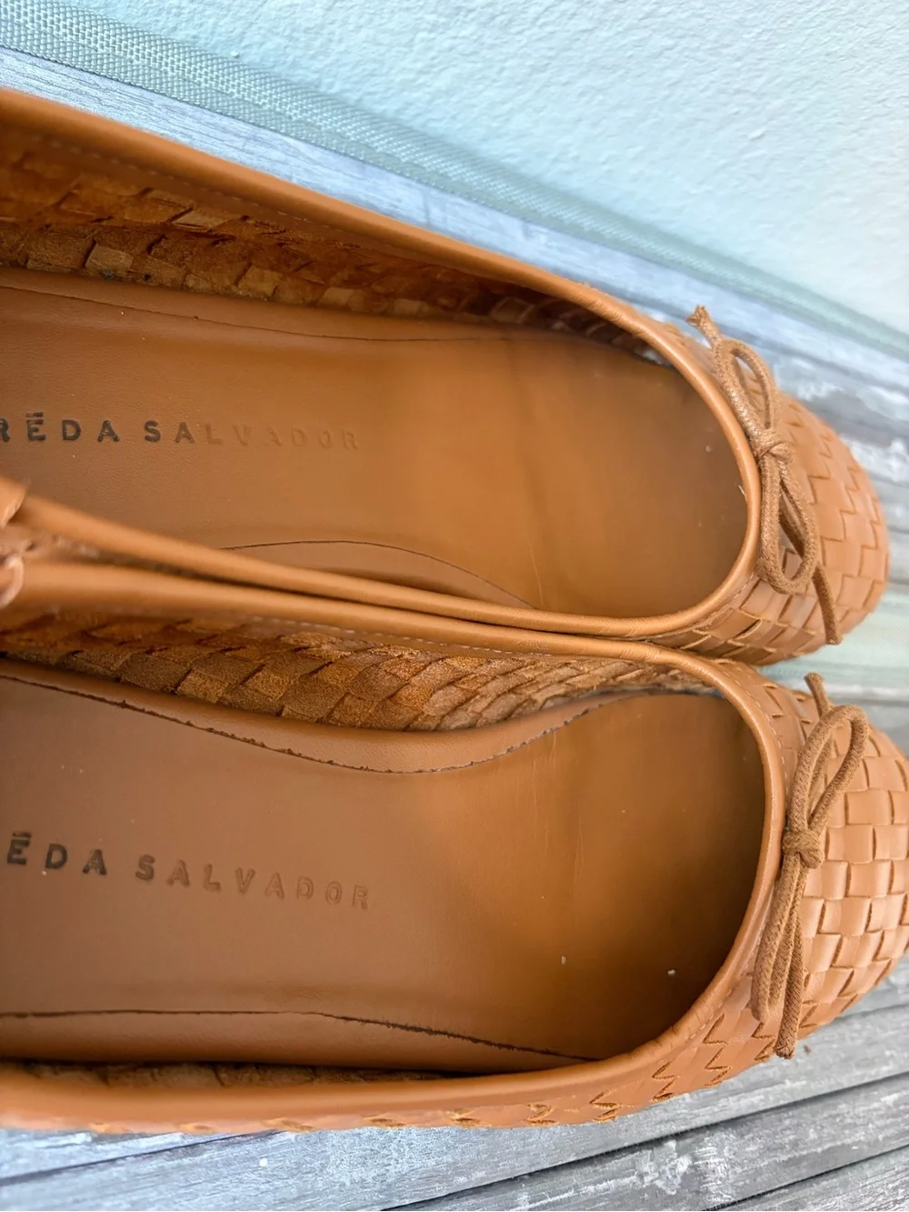 Freda Salvador Roma Cognac Woven Calf - Picture 6 of 9